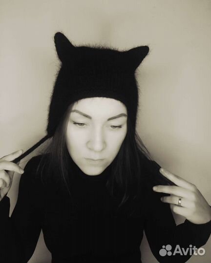 Шапка чепчик с ушками