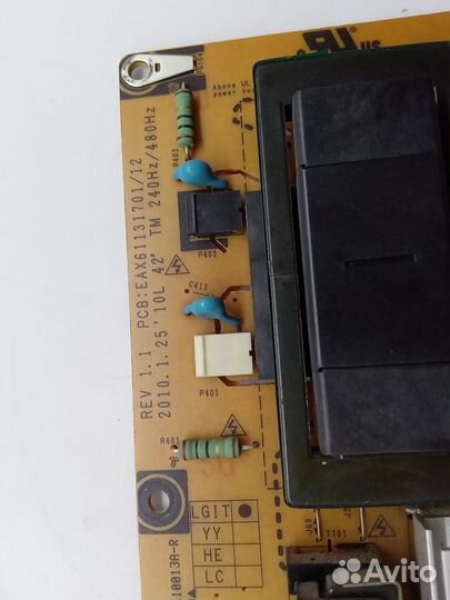 Блок питания EAX61131701/12 телевизора LG 42LD750