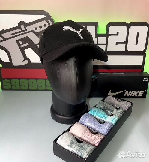 Носки Nike + Бейсболка