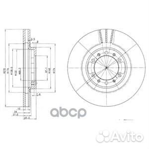 Диск тормозной mitsubishi pajero 90/L 200 92