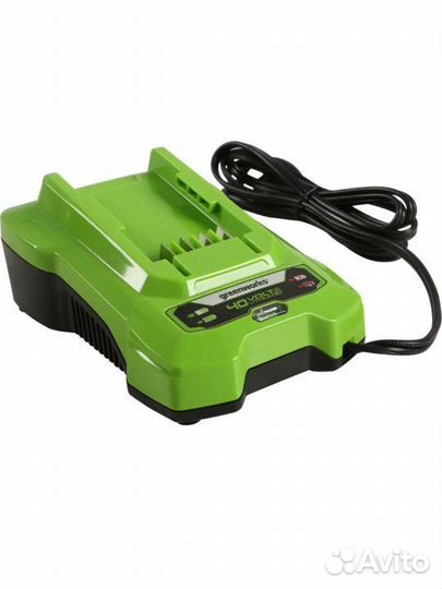 Зарядное устройство Greenworks G40C, 40 В Li-Ion