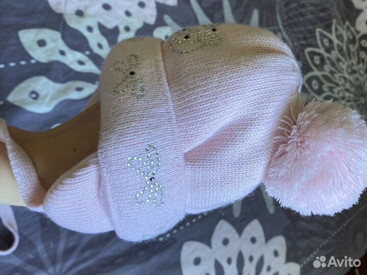 Шапка зимняя для девочки 36-38