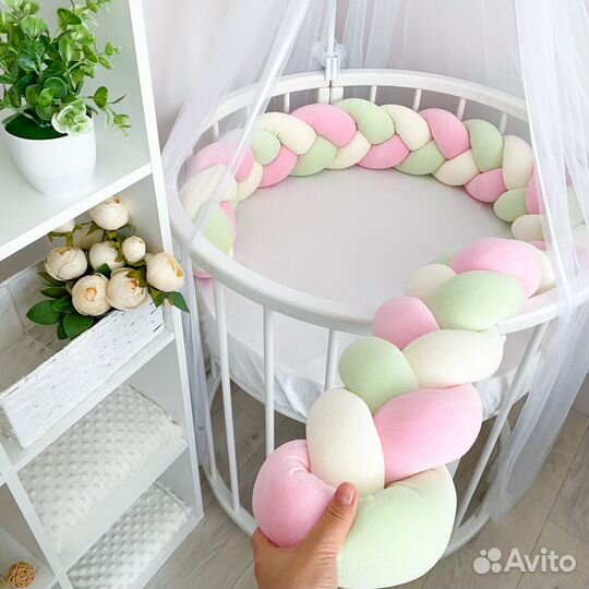 Бортик косичка в наличии