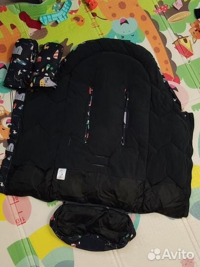 Зимний конверт в коляску LeoKid + варежки