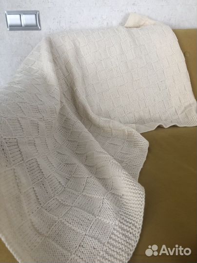 Десткий плед вязаный