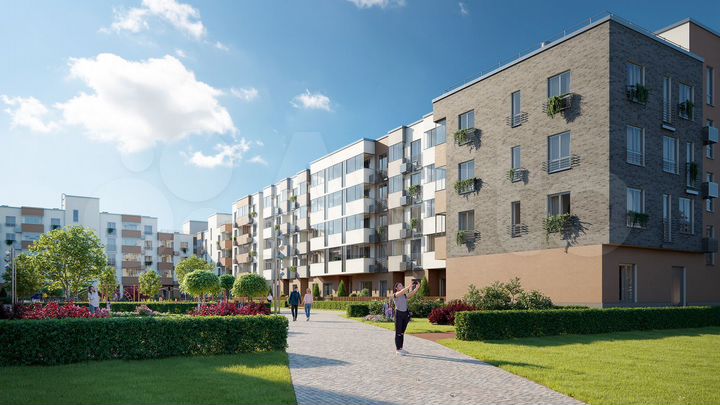 2-к. квартира, 44,6 м², 2/6 эт.