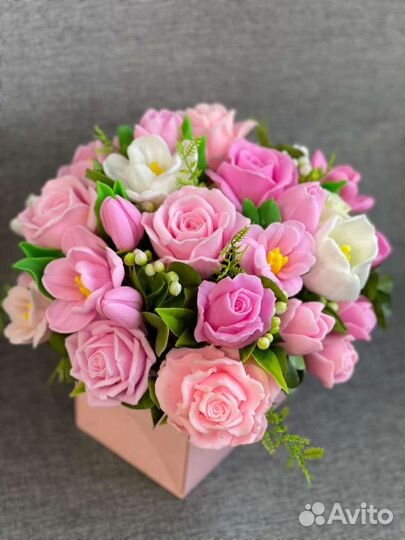 Букет цветов из мыла