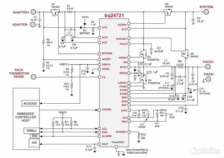 Микросхема BQ24721