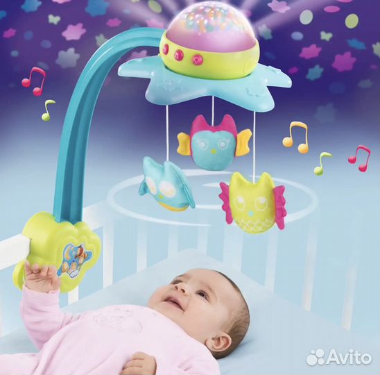 Мобиль Ночник Smoby Cotoons Совята