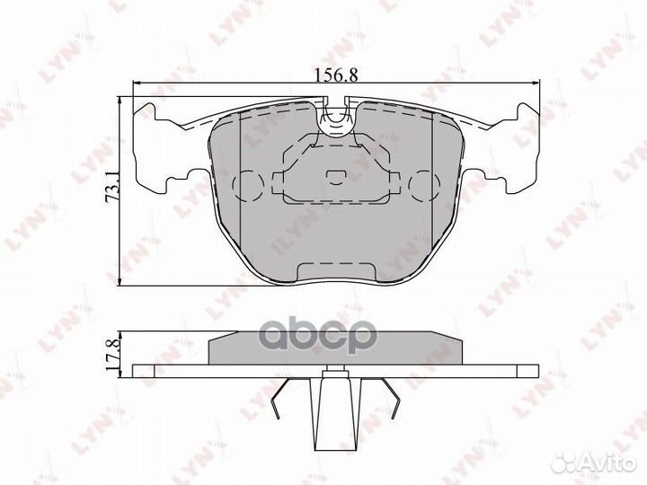 Колодки тормозные BMW Е38/E39/X5 3.0/4.4 передн