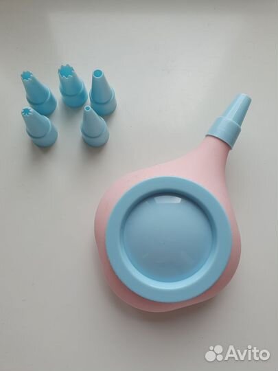 Кондитерский мешок силиконовый с насадками