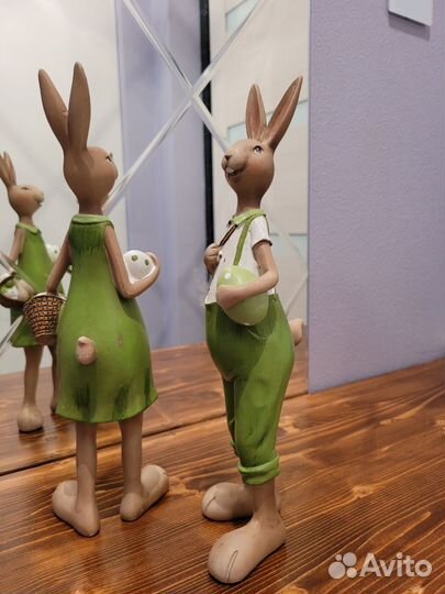 Фигурка кролик из смолы