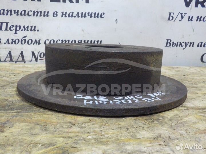 Диск тормозной задний Hyundai Getz
