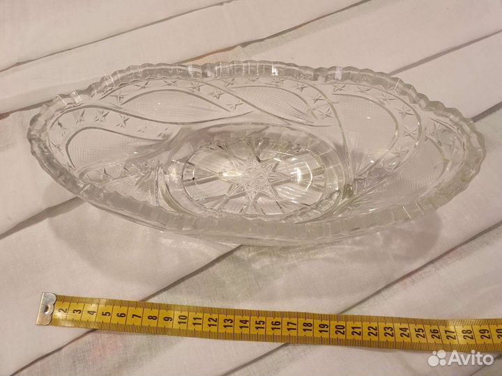 Хрустальная салатница, ваза для фруктов