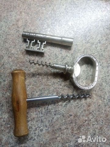 Штопор СССР, щипцы для колки сахара ранний СССР