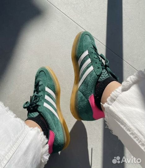 Adidas Gazelle Indoor Green Pink