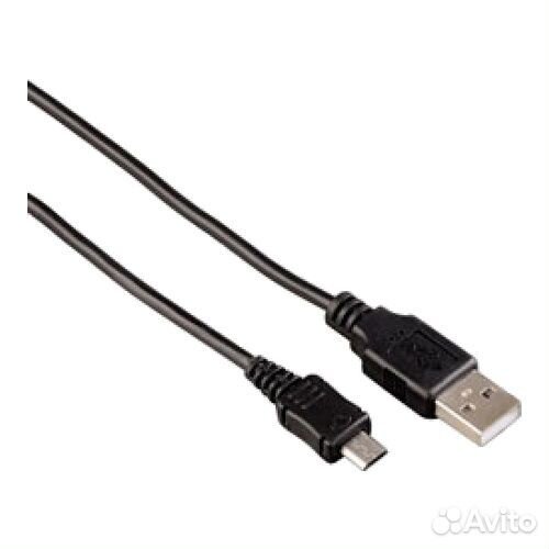 Кабель Hama H-106618 USB 2.0 A-micro B (m-m) 1.1м
