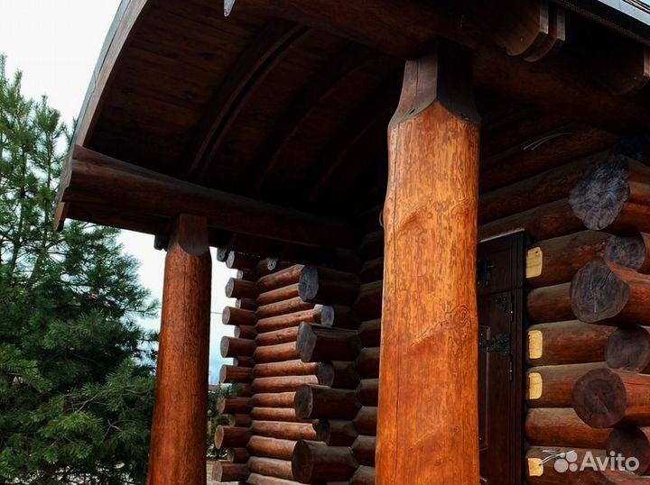 Сруб ручной рубки
