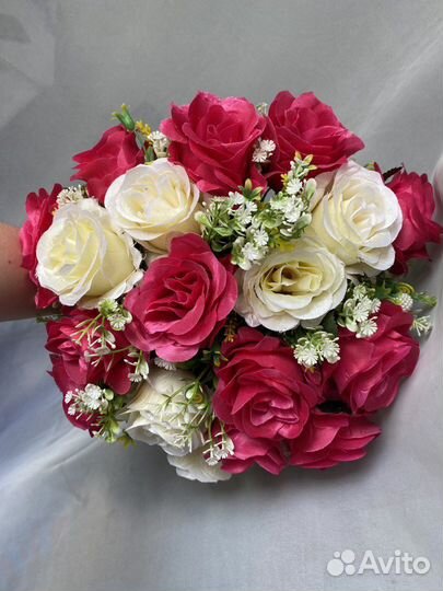 Интерьерная композиция искусственные цветы букет