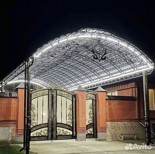Навесы кованные