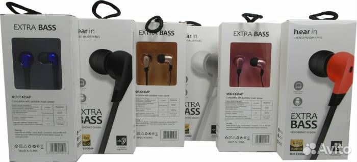 Наушники MDR-EX85 с микрофоном, Розовые