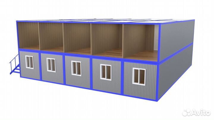 Модульное здание двухэтажное
