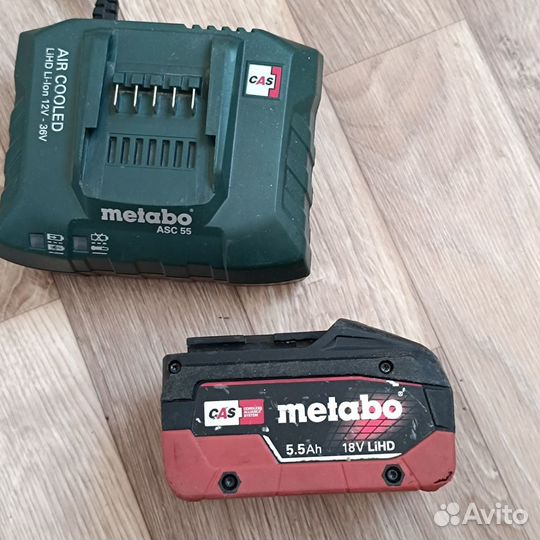 Аккумулятор и зарядное устройство Metabo 18v