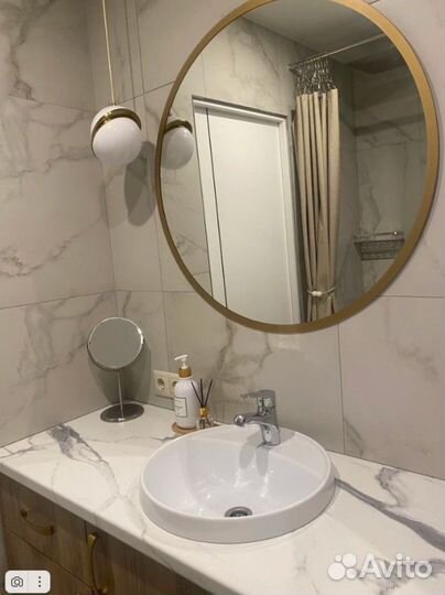 Зеркало с окантовкой для салона красоты