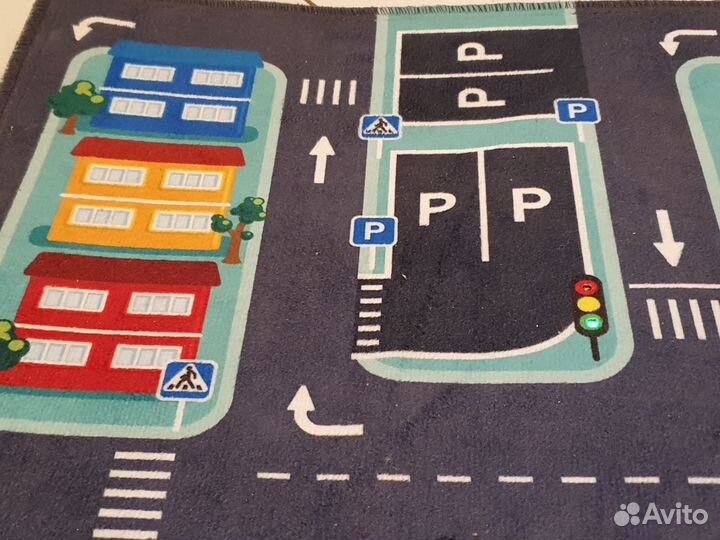 Коврик с дорогой и светофорами