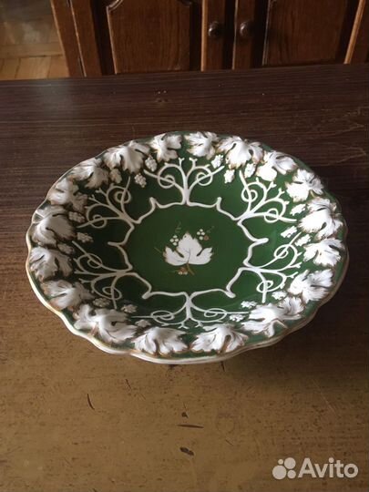 Тарелка антикварная. Дулево