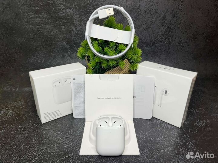 Airpods 2 Premium + чехол