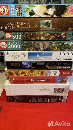 Пазлы разные 500, 1000, 1500, 2000, 4000