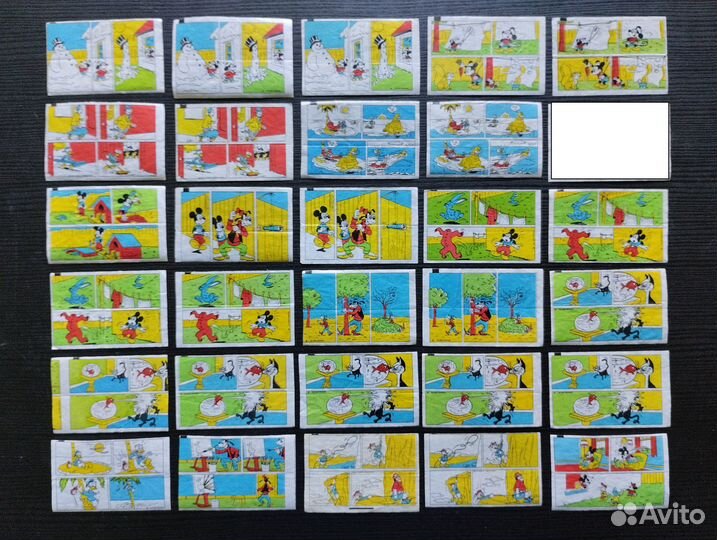 Вкладыши от жвачки Дональд дак, типи тип. fix fox