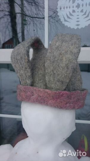 Шапка валяная шерсть