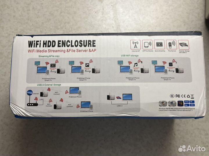 Сетевой диск 500 GB / WiFi роутер