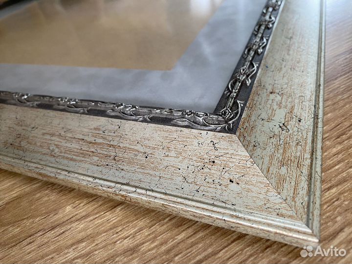 Рама багет с антибликовым музейным стеклом