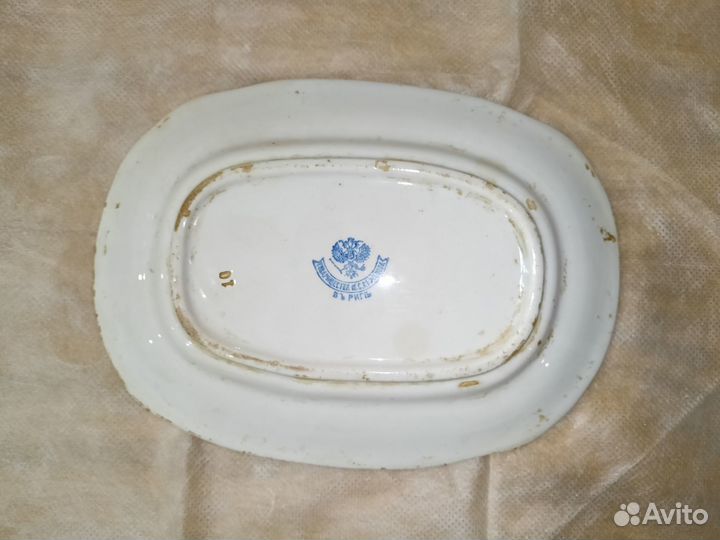 Овальная тарелка, 1890-1910 гг