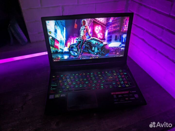 Игровой ноутбук Msi rtx 2070/16gb/i7/ips 144/rgb