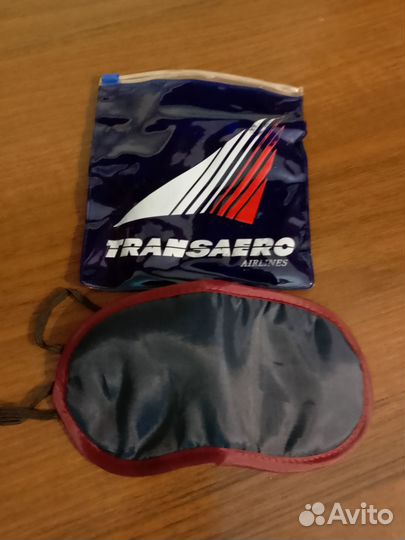 Маска для сна в самолете от авиакомпании Трансаэро