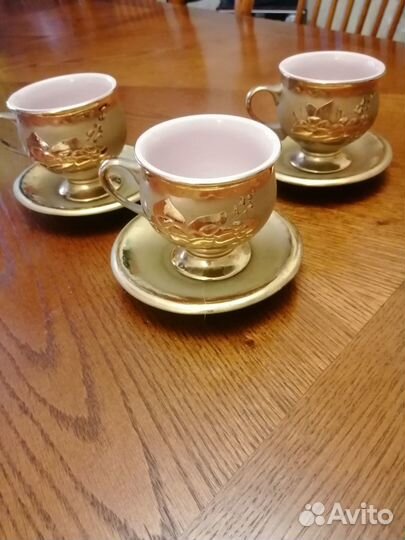 Фарфоровая чайная, кофейная пара