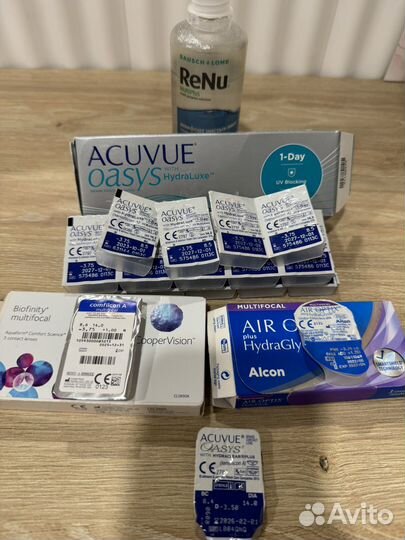 Линзы контактные -3.75