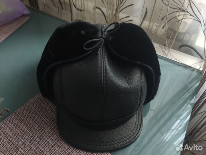 Мужская зимняя шапка из овчины