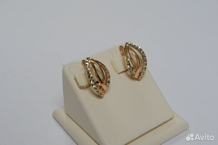 Золотые серьги 585 проба