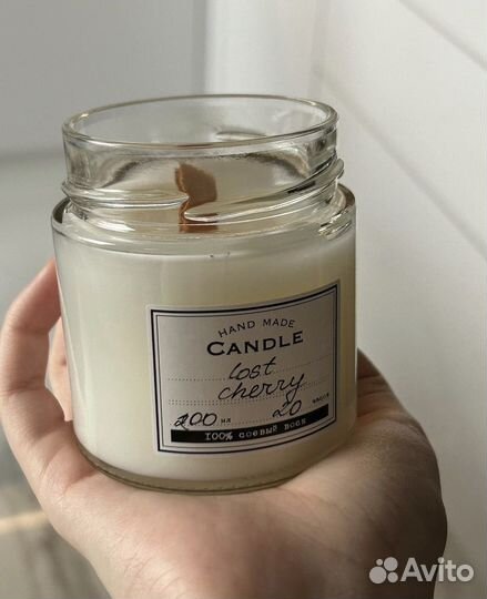 Ароматическая свеча ручной работы