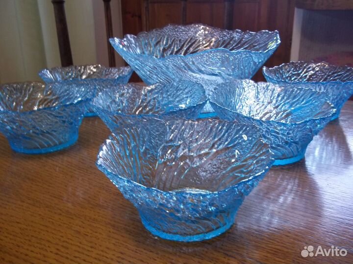 Ваза фруктовница(салатник) + салатники порционные