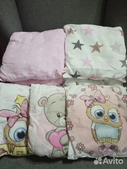 Бортики - подушки в кроватку