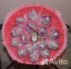 Киндер торт, букет, коробка. Подарок на Новый год