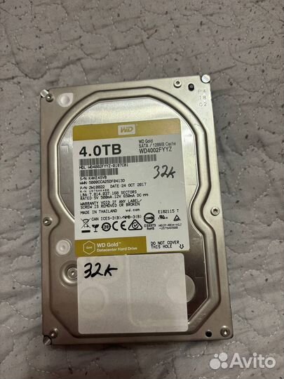 Продам Жесткий диск Western Digital WD Gold 4 тб