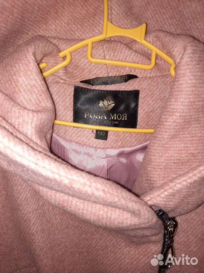 Пальто для девочки 140