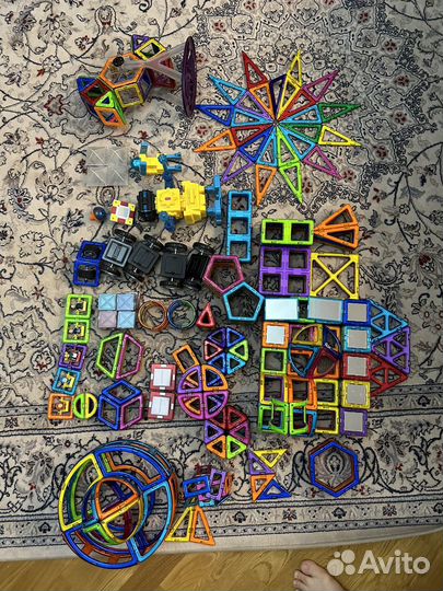 Конструктор магнитный, magformers, 552 детали